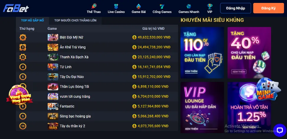 Thưởng nạp hàng ngày V777